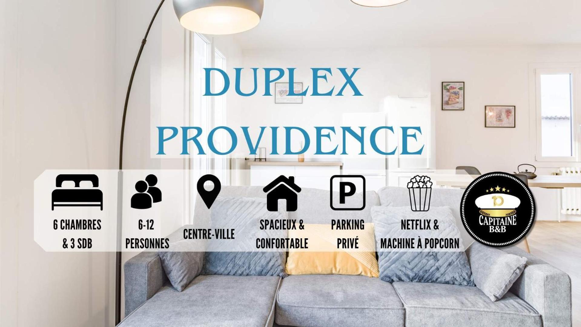 Duplex Providence - Ideal Groupe - Confort - Parking Prive 特鲁瓦 外观 照片